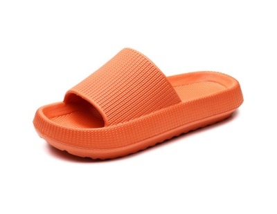 A pair of orange cloud slides
