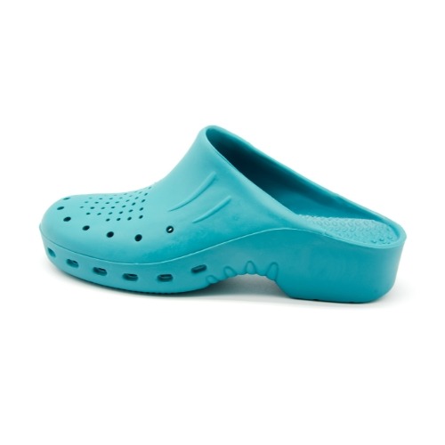 light blue clogs