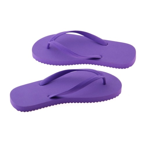 purple flip flop