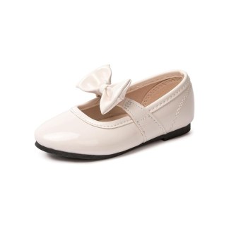 HEVA DDP – Glossy PU Girls’ Flats with Decorative Bow Color