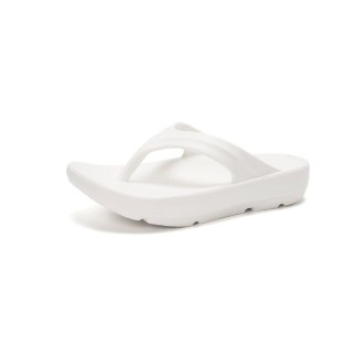 HEVA DDP – Minimalist EVA Flip Flops with Supportive Arch Curve White