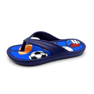 kids' black EVA cartoon flip flop
