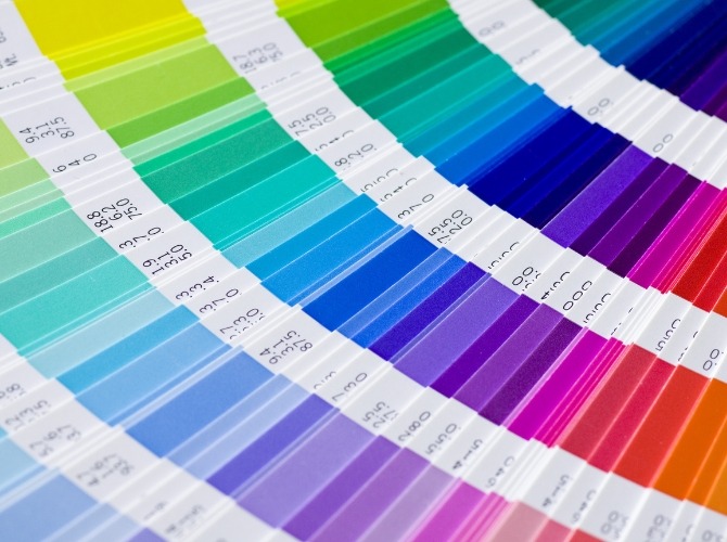 PANTONE color card