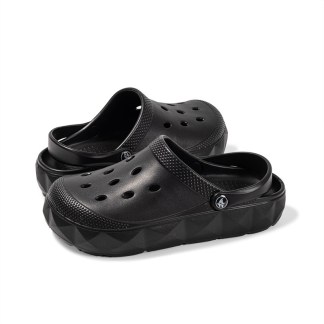 Black Soft Sole Hollow Closed-Toe EVA Clogs