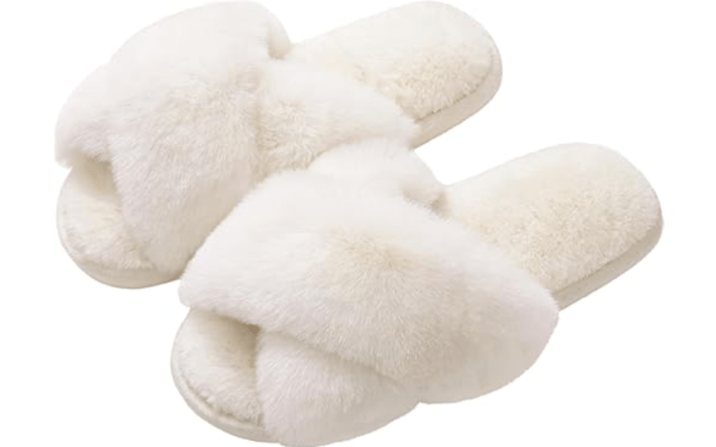 Evshine Fuzzy Memory Foam Slippers