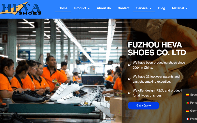 Heva Shoes Manufacturing Capabilities
